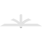 Ekena Millwork Redmond Architectural Grade PVC Gable Bracket, 72"W x 21"H x 4"D x 4"F, 7/12 Pitch GBP072X21X0404RED00 - alternate 2